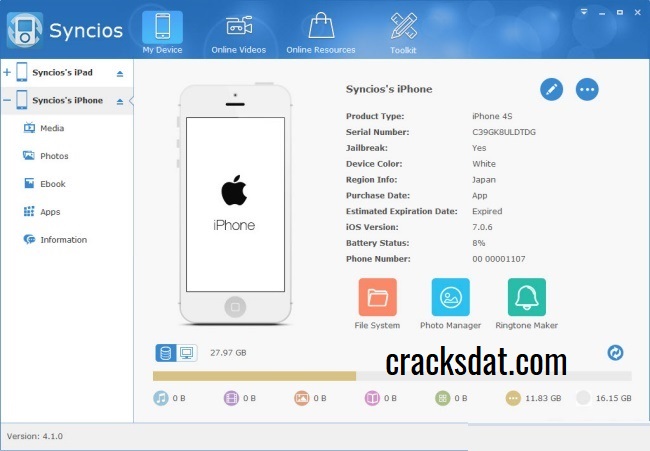 syncios data transfer crack mac