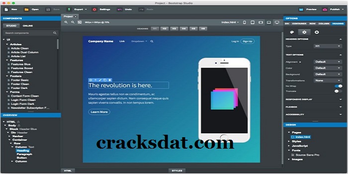 bootstrap studio free download with crack mac